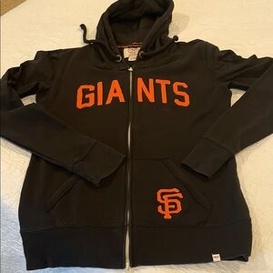 ‘47 brand Black Giants Zip-Up Hoodie